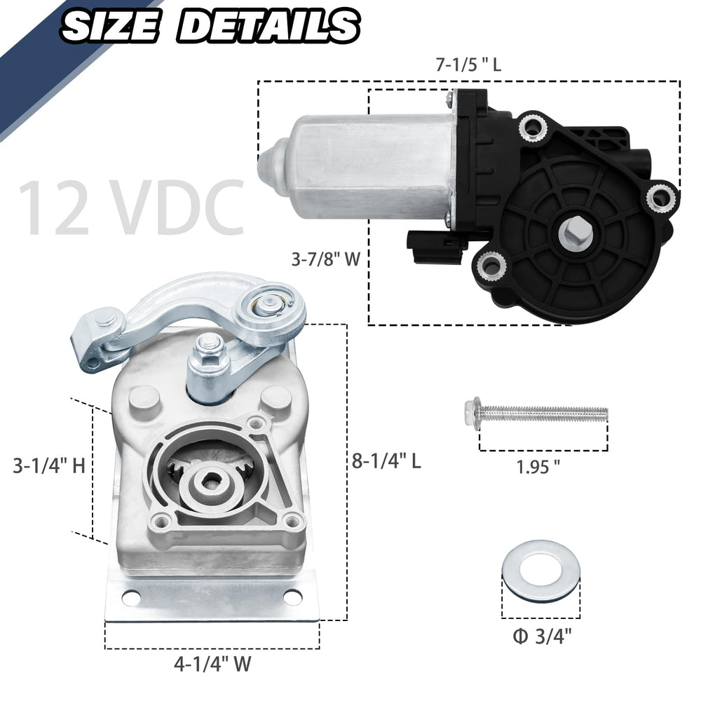 FHRHRY RV Step Motor hardware included close-up showing mounting hardware