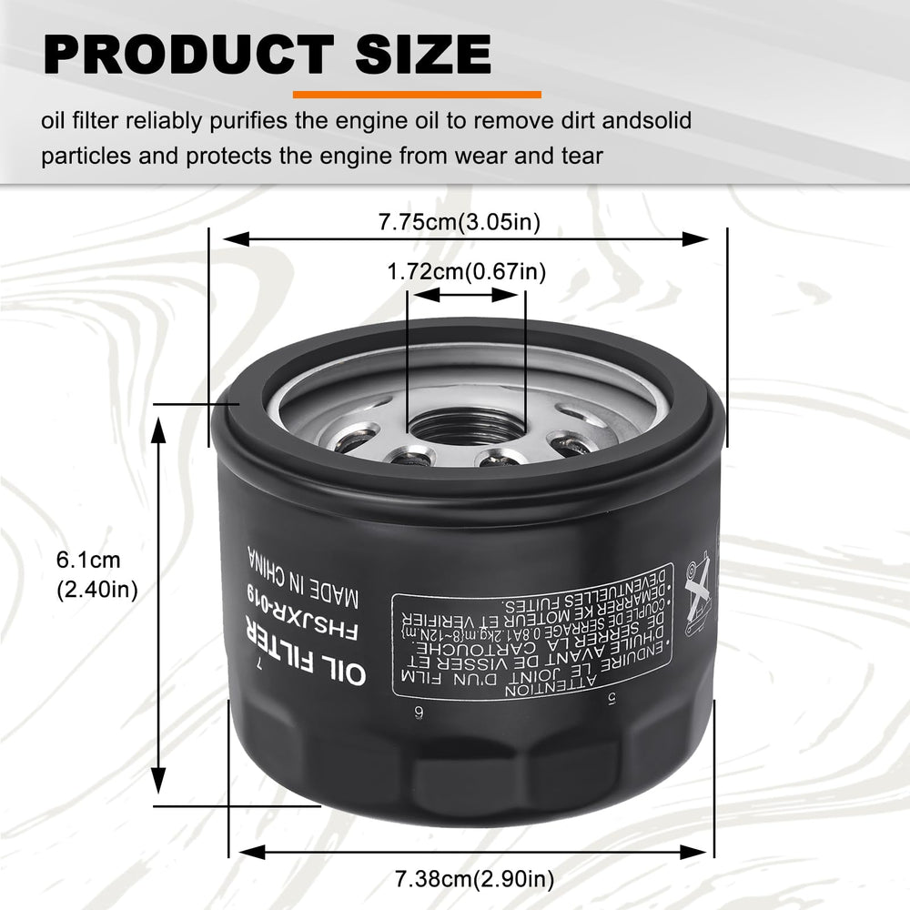 FHSJXR 49065-0721 oil filter gasket visible for a tight seal on Kawasaki engines.