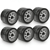 FHSJXR 49065-0721 oil filter package front view shows six-pack value and compatibility.