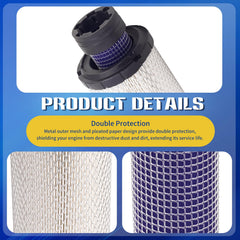 FHSJXR inner air filter 11013-7045 traps fine dust for smoother operation.
