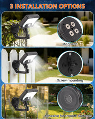 FIALAME IP65 weatherproof solar light withstands rain