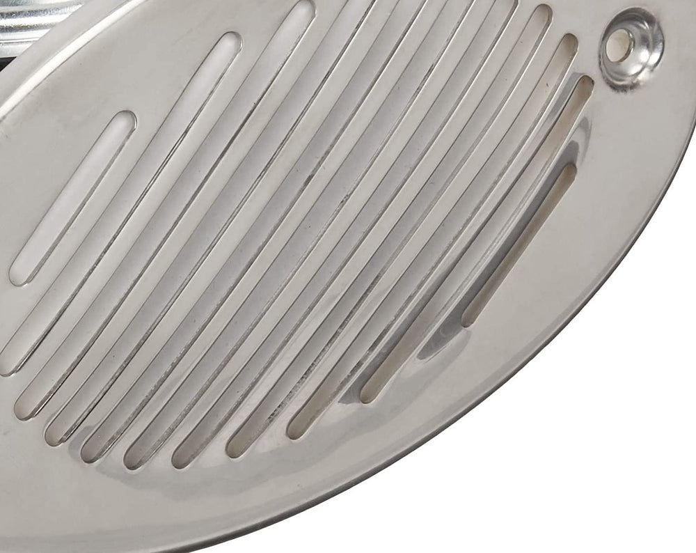 Side-angle view of FIAMM horn, rugged universal fit for many boats