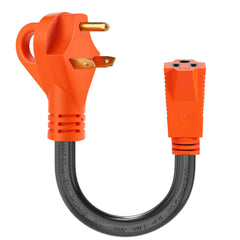 Ficstar 30A to 15A RV adapter cord, reliable power conversion for campgrounds.