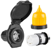 Ficstar 30A RV inlet with indicator shows status for safe shore power
