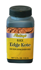 Fiebing's Edge Kote Brown edge coat applied to leather edges for a natural look.