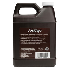 Fiebing's Prime Neatsfoot Oil 32oz packaging ready for workshop use.