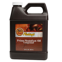 Fiebing's Prime Neatsfoot Oil bottle top view ideal for conditioning and preservation of leather.
