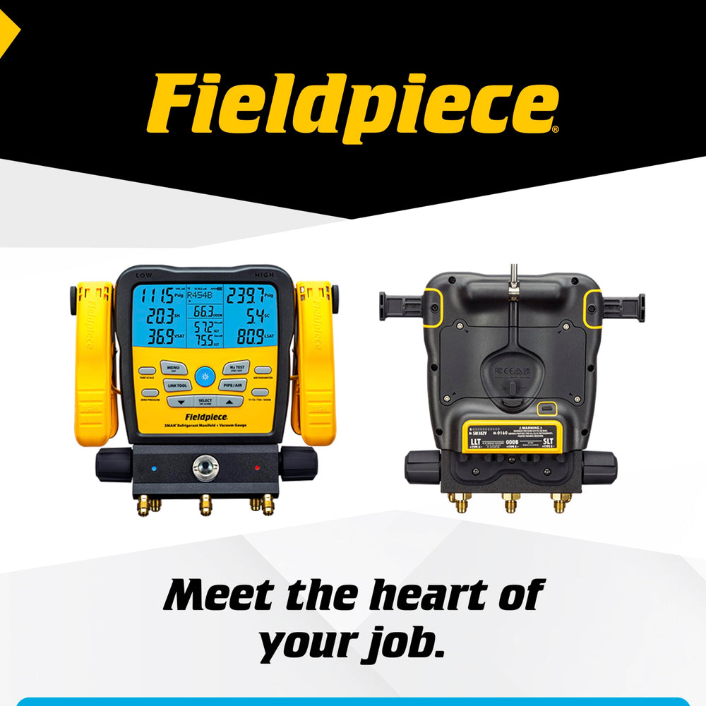 Fieldpiece SM382V data logging and temperature-compensated tightness testing improve diagnostics.