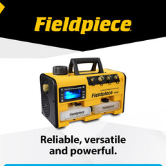 Fieldpiece VP87 portable design image showcases on-site versatility for technicians.