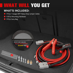 FieryRed compact design saves trunk space when stored.