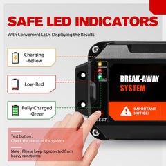 FIERYRED integrated breakaway kit installation demonstrates easy setup for trailers