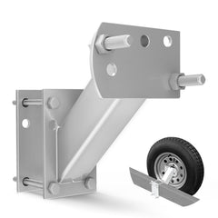 FIERYRED trailer spare tire mount bracket for easy tongue installation.
