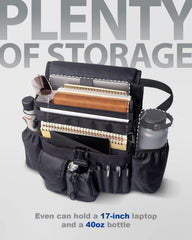 FifthQuarter front pocket offers quick access for phone and documents.