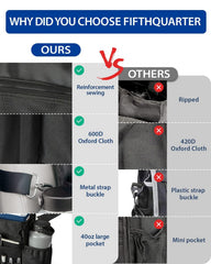 FifthQuarter sturdy shoulder strap lets you carry the organizer easily.