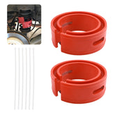 Figpade 2pcs heavy-duty coil spring spacers rear view on vehicle for improved stability