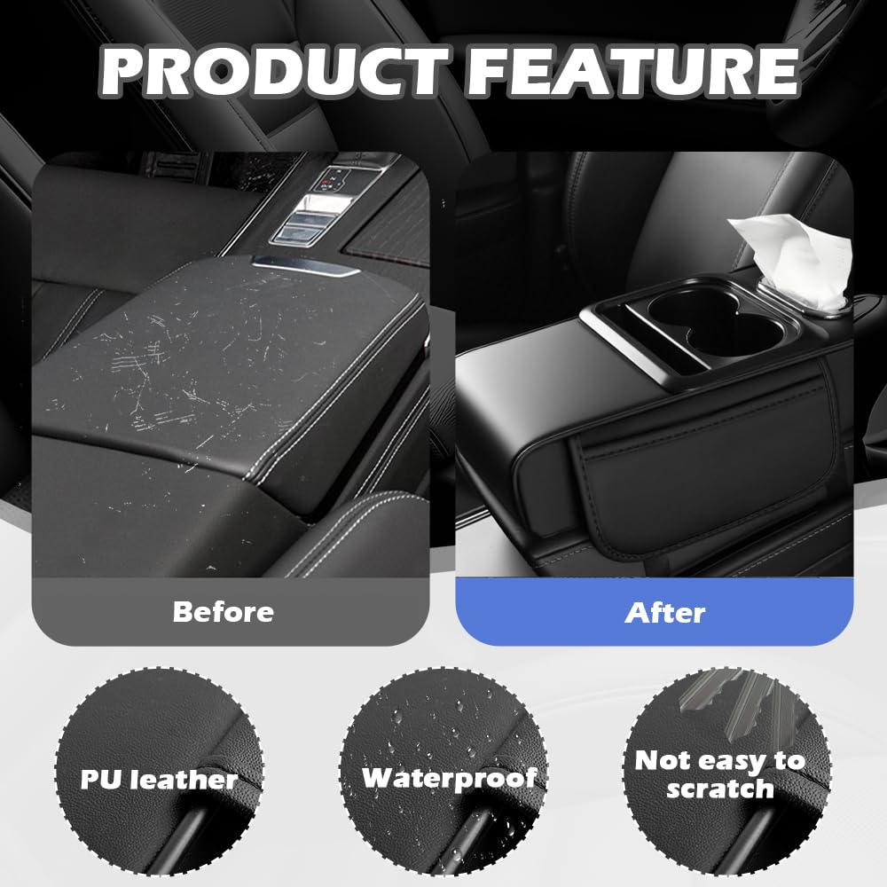 Figpade 4-in-1 center console paper towel slot for napkins