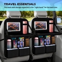 Figpade backseat organizer installation steps for split headrest seats