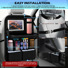 Figpade backseat organizer with durable Oxford fabric for daily use