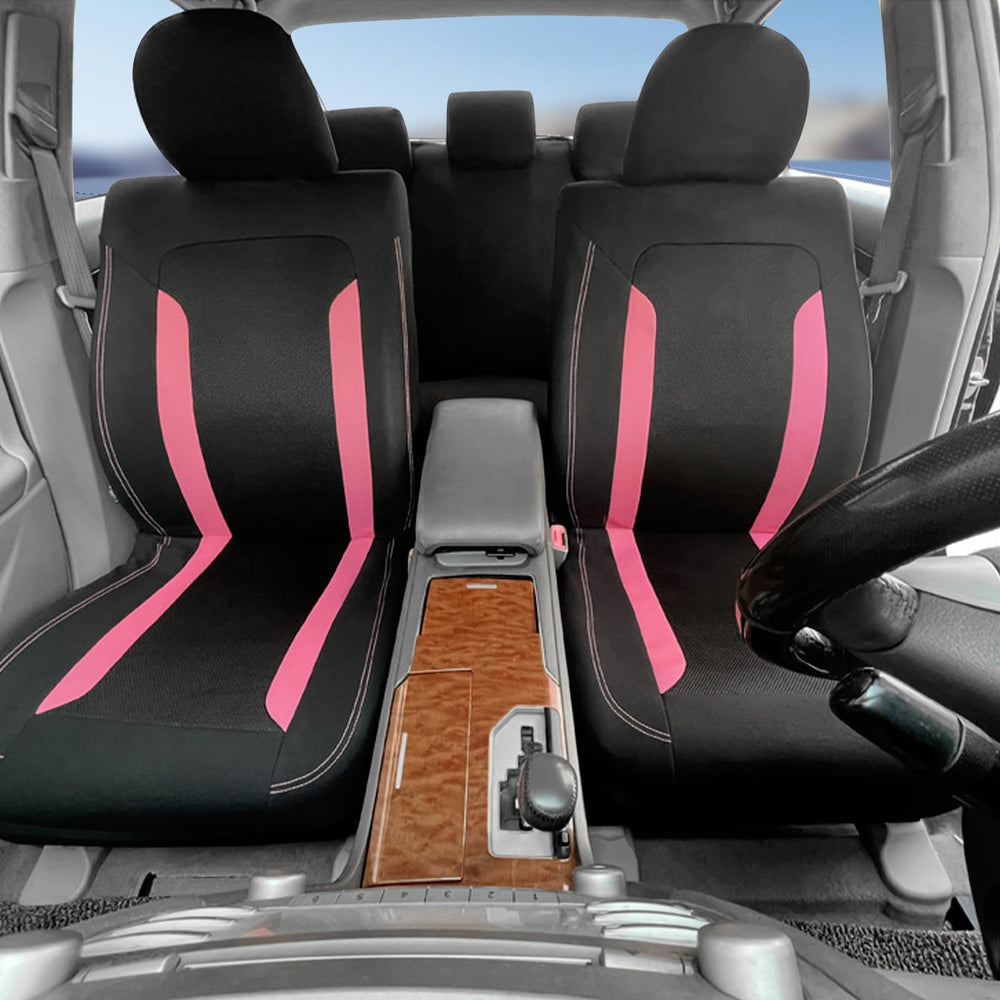 Figpade seat cover compatible with airbags and belts without obstructing latches