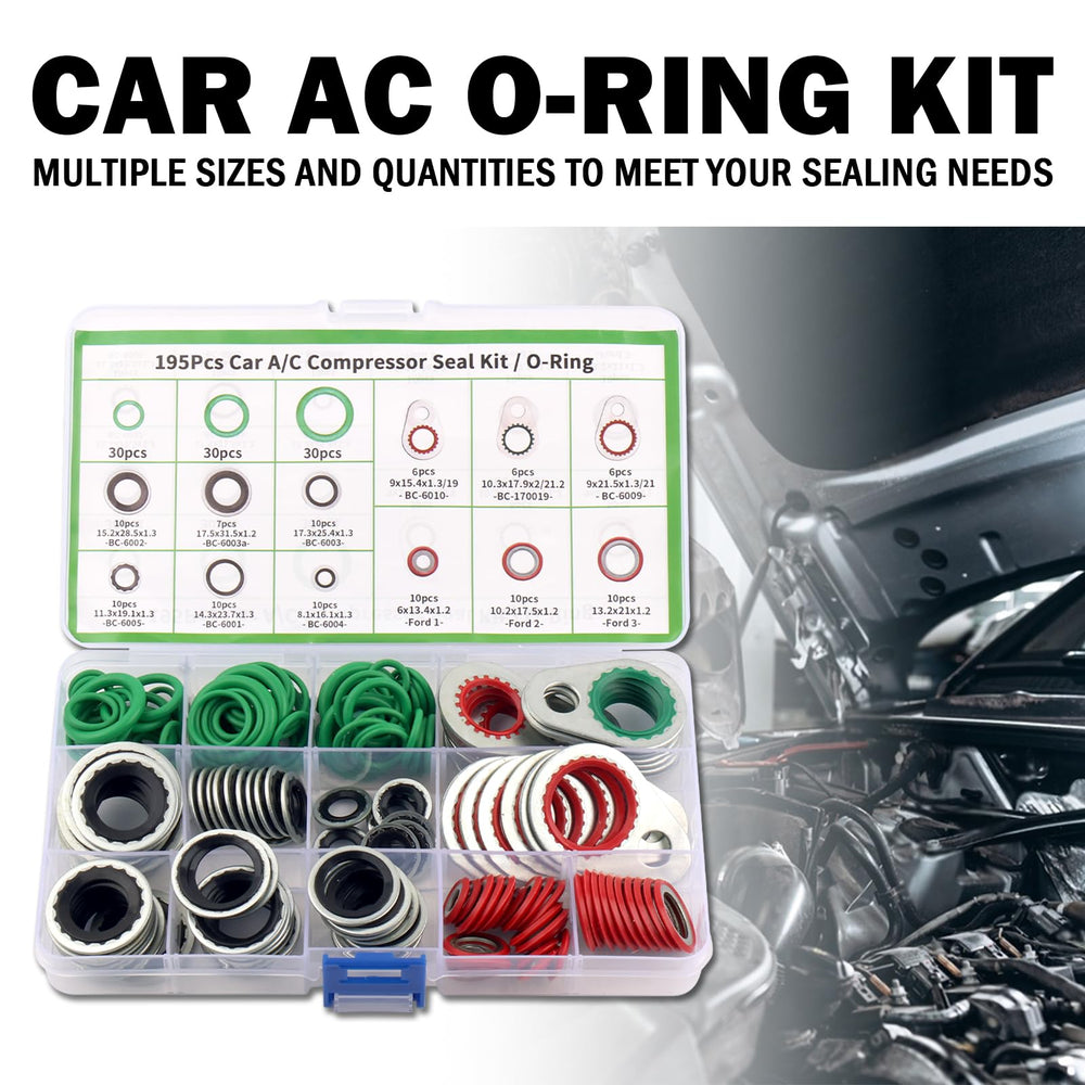 Figpade compact AC seal kit ready for workshop use