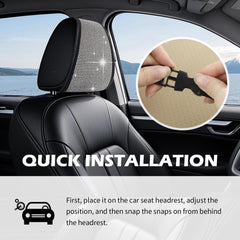 Figpade dirt-wear-resistance headrest keeps interiors clean.