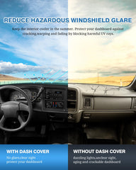 FIILINES dash cover for GMC Yukon keeps dashboard flat and slip-resistant.
