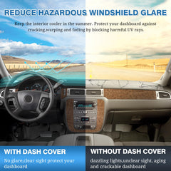 FIILINES dash cover for Silverado 1500-2500-3500 protects the dash during daily use.
