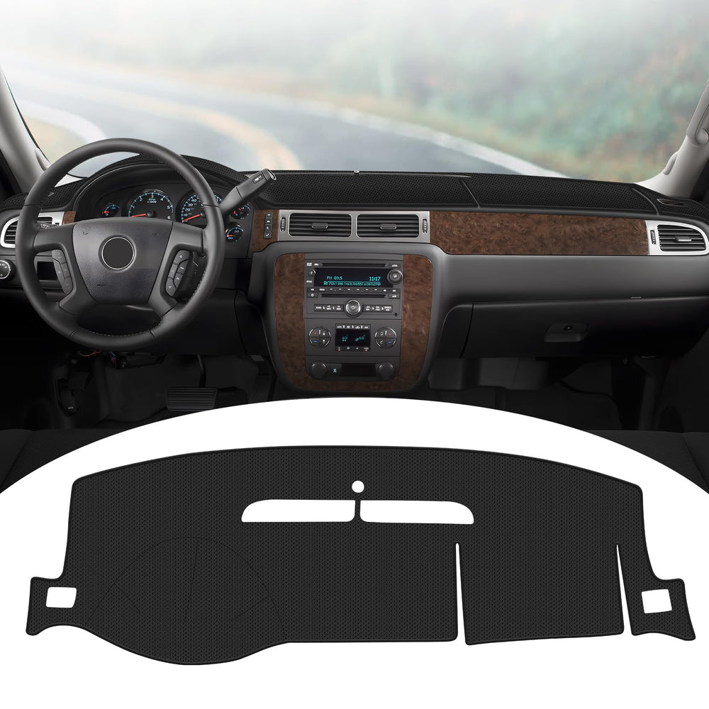 FIILINES dash cover for Tahoe reduces glare and protects the dashboard.