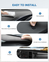 FIILINES breathable mesh dash cover improves ventilation and sun protection.