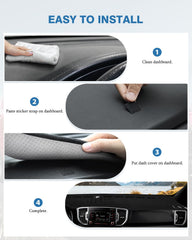 FIILINES dash cover dashboard blemish protection for Kia Sportage