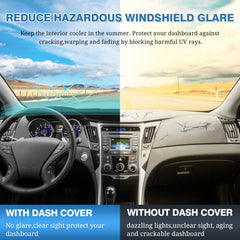 FIILINES dash cover installs in minutes with fasteners for a quick, snug fit.