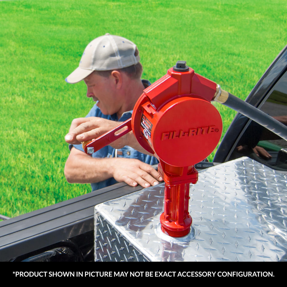 Fill-Rite FR110 reversible flow design enables fueling and draining with one pump