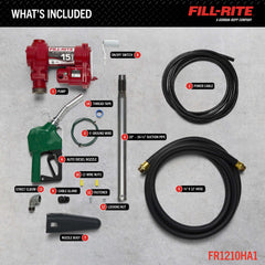 FR1210HA1 telescoping suction pipe extended for easy priming
