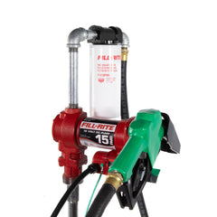 Fill-Rite FR1210HA1F automatic nozzle ready for quick transfers