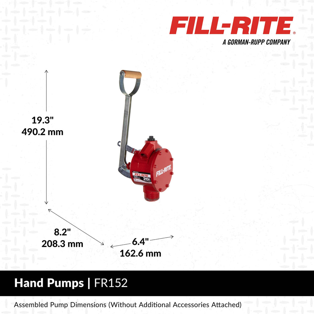 Fill-Rite FR152 requires no electricity, ideal for portable off-grid fueling tasks