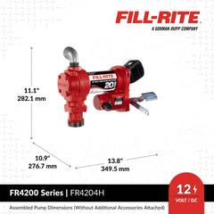 Fill-Rite FR4204H cast-iron body emphasizes long-lasting durability in mobile use