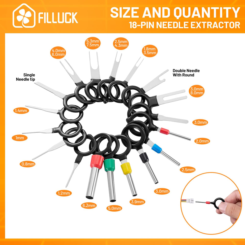 Filluck 18-pin needle extractor for precise disassembly