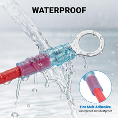 Filluck waterproof crimp assembly for marine electrical connections