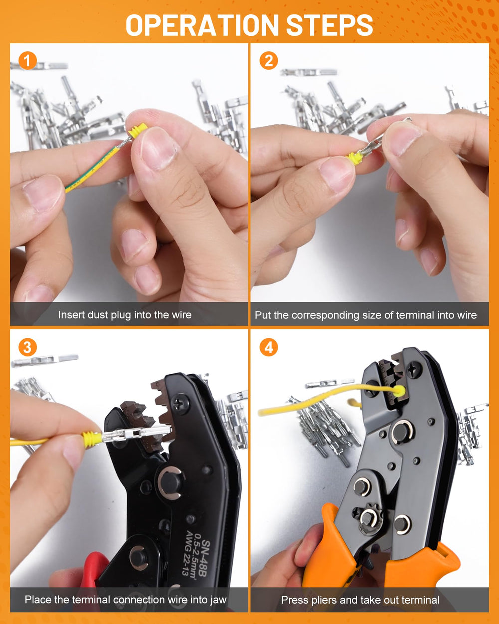 Filluck precision tweezers for easy pin handling and placement.