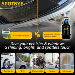 Solar panel cleaning with Filterelated DI water