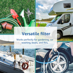 Filterlogic inline filter uses lead-free materials for safer filtration.