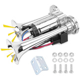FILTERUP dual-trumpets deliver a 600dB blast for louder road signals.
