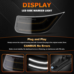 FILTERUP smoked-lens LED side marker for Tahoe left improves safety cues
