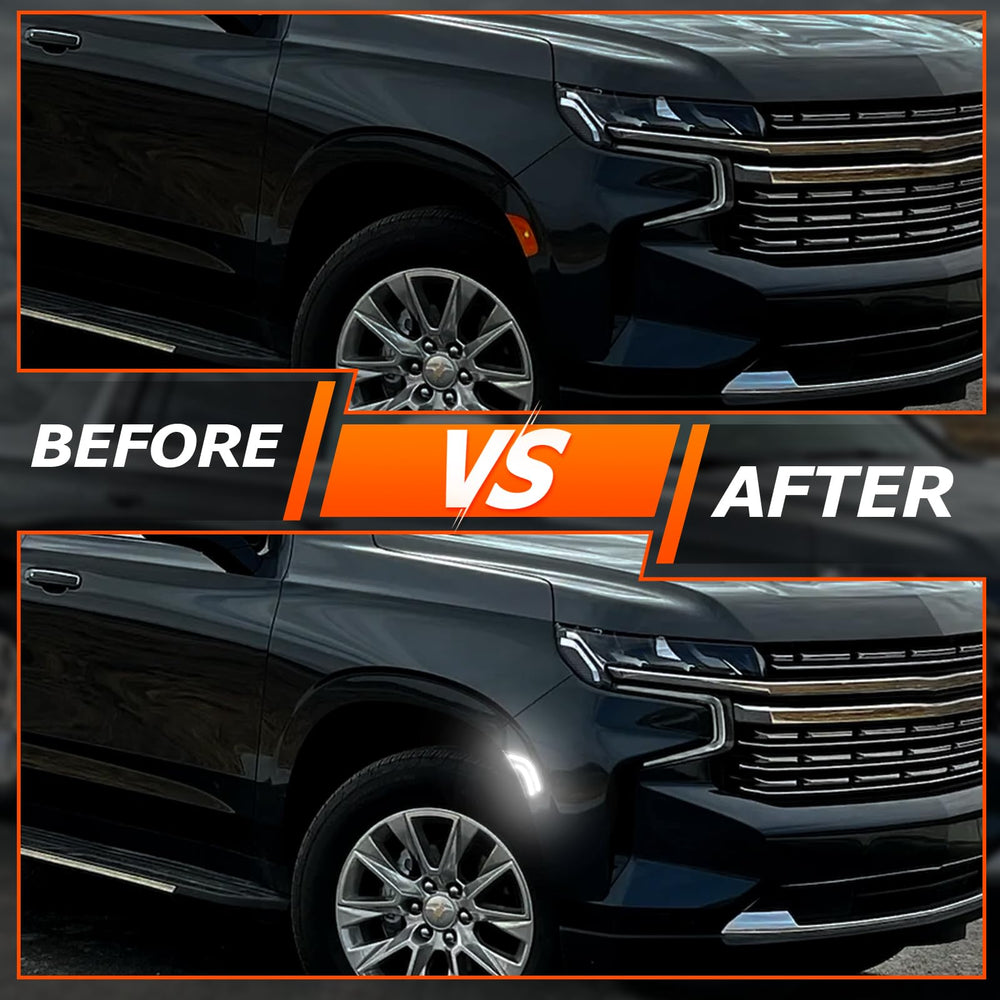 FILTERUP smoked lens LED side marker for Tahoe right boosts visibility at night