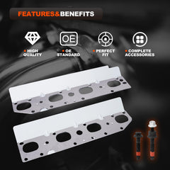 Tight seal helps prevent leaks in exhaust connections