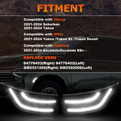 FILTERUP smoked-lens LED side marker for Yukon Denali left side enhances signaling