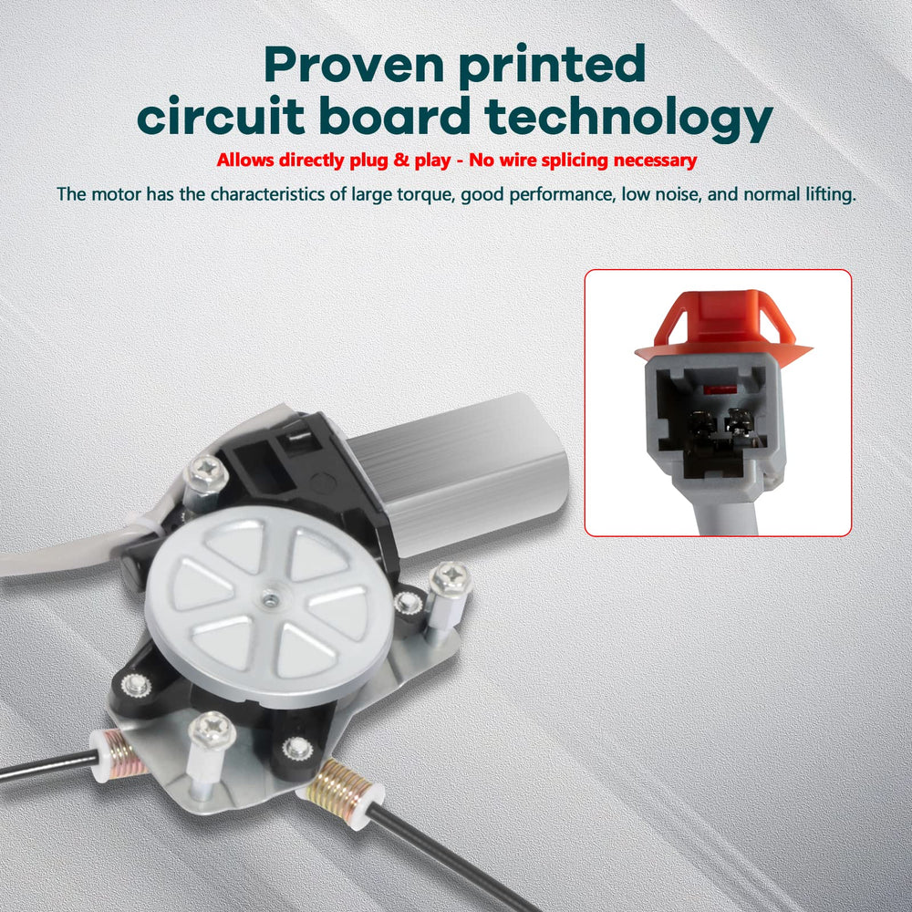 FINDAUTO Acura MDX rear-right regulator with motor for 2001-2006 enhances window reliability.