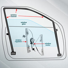 FINDAUTO driver-side regulator assembly for Altima enhances window reliability.