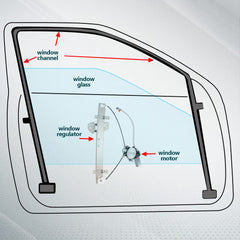 Durable FINDAUTO regulator for MDX rear-right withstands daily use.