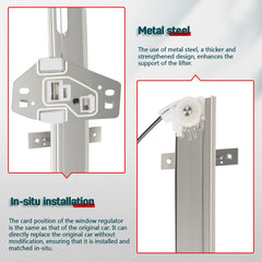FINDAUTO rear-right MDX regulator assembly with motor supports smooth rolling windows.